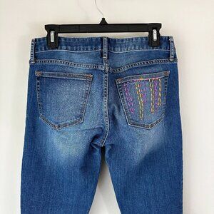 GAP Jeans Embroidered Pocket 28 Always Skinny‎ Denim Women's